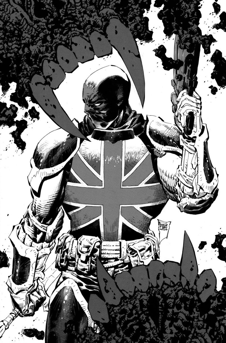 #UnionJackTheReaper #BloodHunt issue1 #variant #cover! 

#UnionJack #Invaders #Avengers #Marvel #comics #art #pencil #ink #color #sketch #アメコミ #漫画 #イラスト #PhilipTan #陳堉林 

OA: 11x17 pen/ink/tones on board. Inquire w Kirk Dilbeck, kirk.dilbeck@ivescrow.com