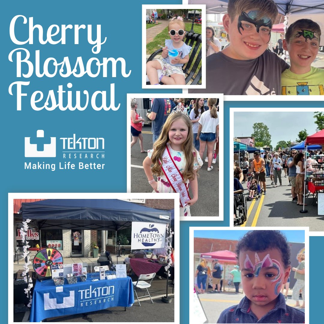 Tekton Research had a great time soaking up the atmosphere and connecting with attendees at the Cherry Blossom Festival in Cherryville, North Carolina this past weekend. 🌸

#CherryBlossomFestival #MakingLifeBetter