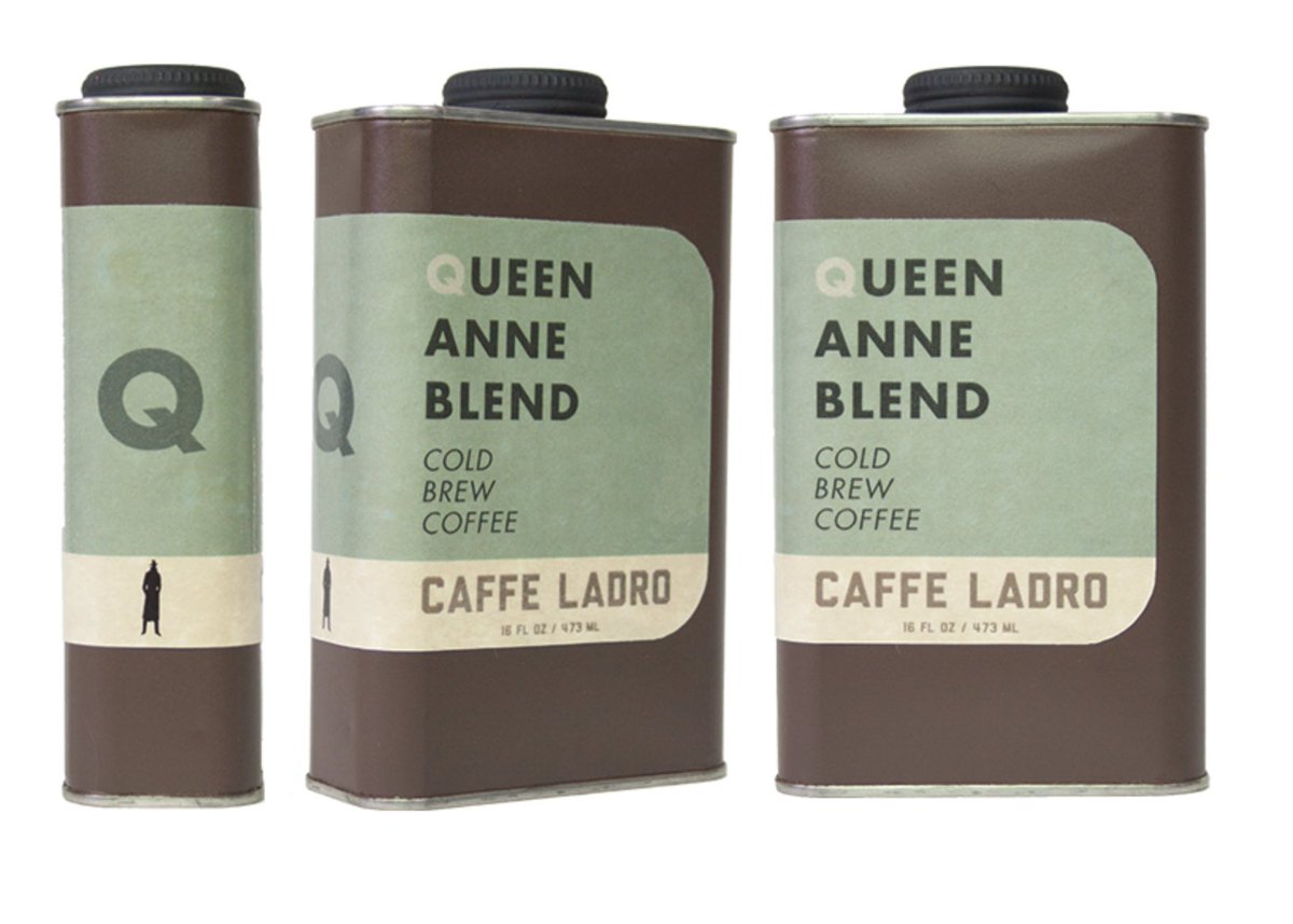 HeyPatrickSup's tweet photo. @domesticetch I’m pretty sure this is demonstrably false, but I take personal credit for the oil can trend because of this coffee packaging project I did in a college class in 2014 https://t.co/hSxbcaj7Xi