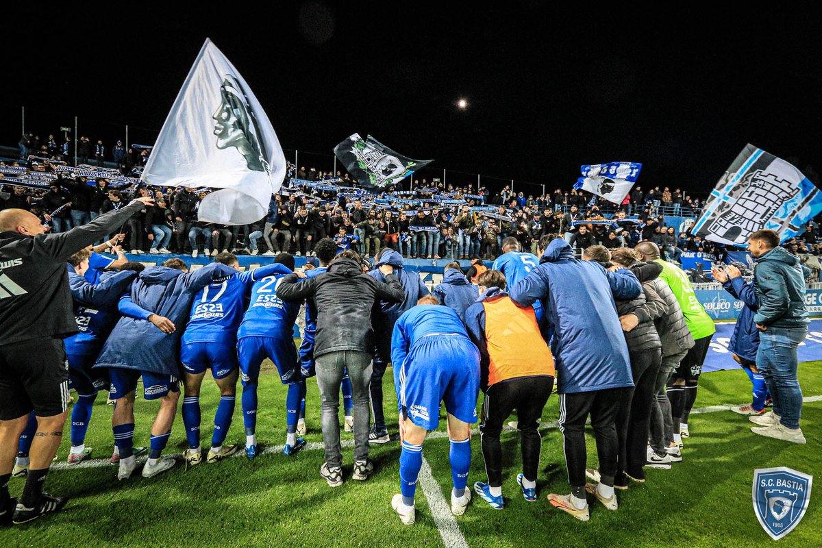 SCBastia's tweet photo. Tamanta gioia 😍 🔥 📸 #SCBUSC https://t.co/81m6MPKTRm