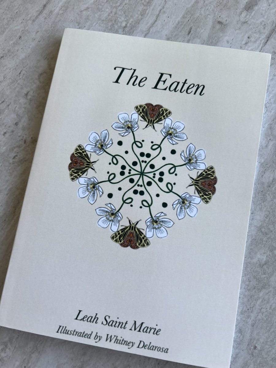 What a phenomenal collection of poems by the incomparable @leahwelch19. A treat to read. You can still order your copy at aprilgloaming.com/shop/the-eaten/