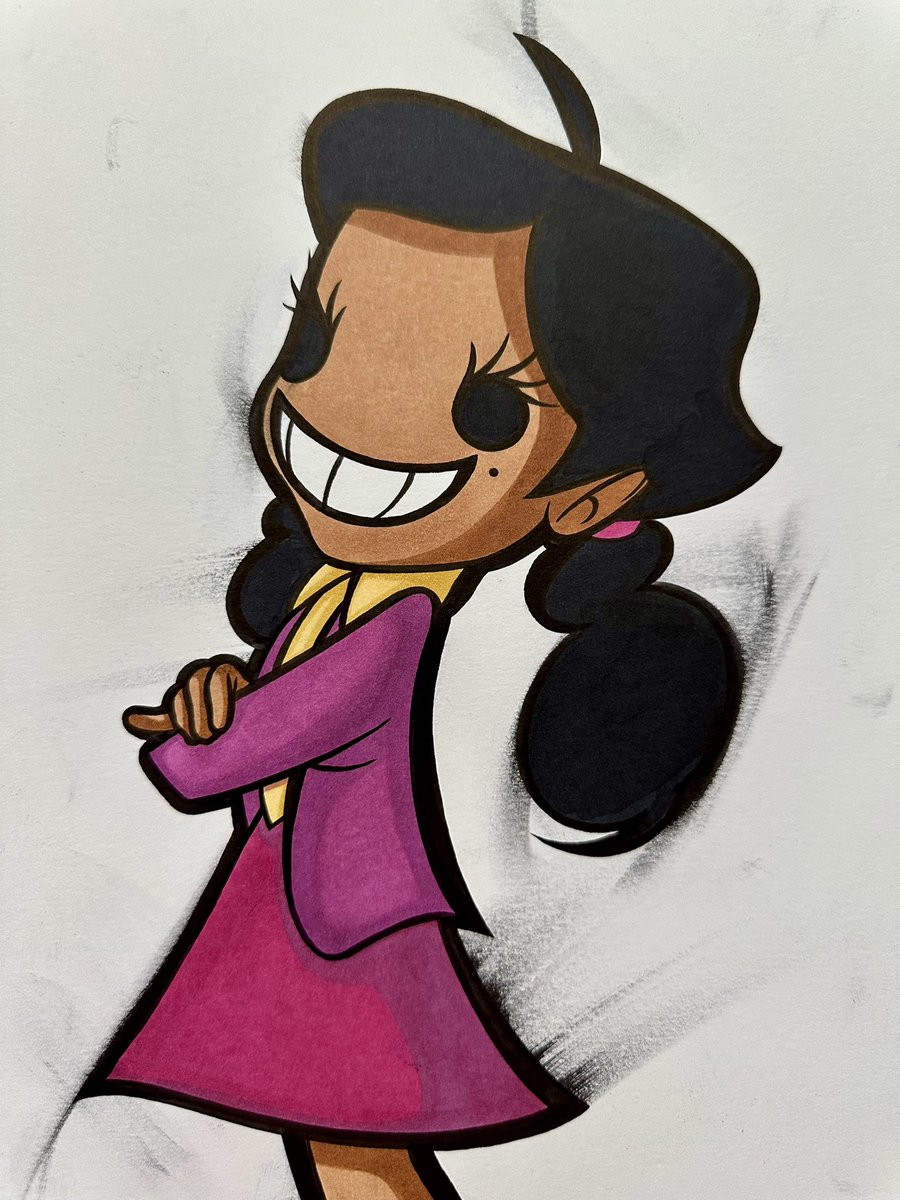 KekunFrog's tweet photo. “PENNY PROUD SMUDGE”
Marker &amp; ink on Bristol paper
Sized @ 11” x 14”

#kekunfrog #mikemoses #art #artwork #traditionalart #drawing #illustration #disney #pennyproud #proudfamily #theproudfamily https://t.co/Vv7l7TZYyD