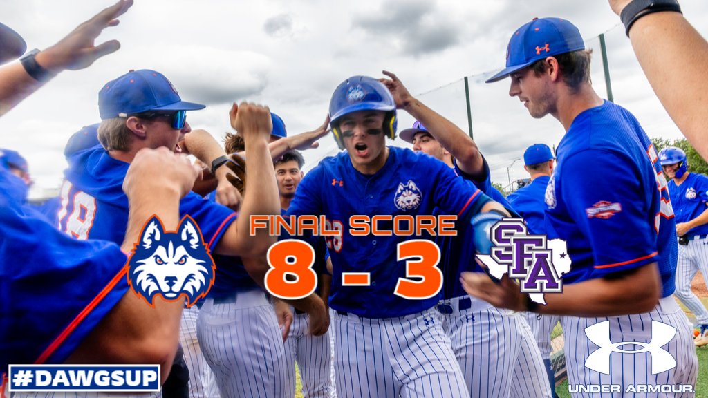 Huskies win! @HCUHuskiesBSB turns back the 'Jacks with an 8-3 win behind a pair of Parker Edwards home runs! #DawgsUp