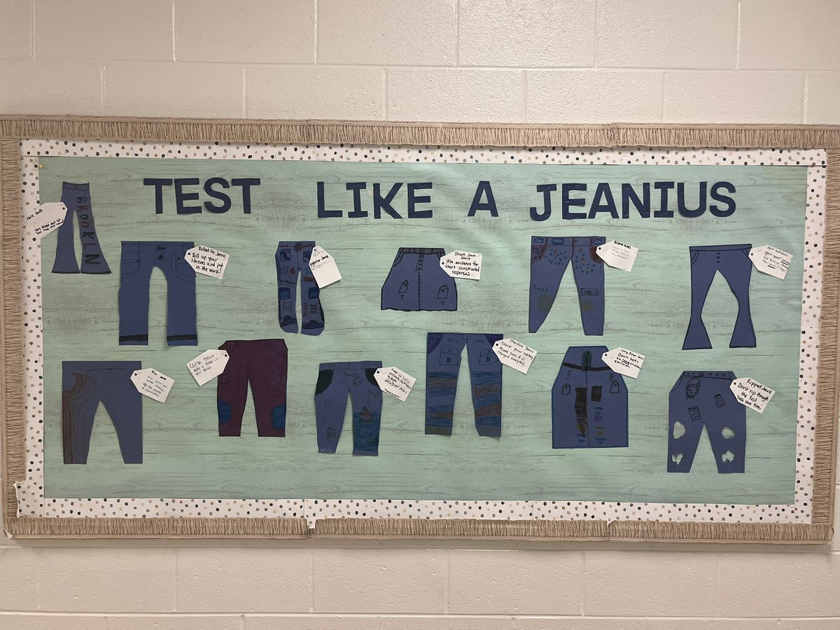 Loving the “End-of-Grade Test” themed bulletin boards at RCE.

@RCE_HCS #climb