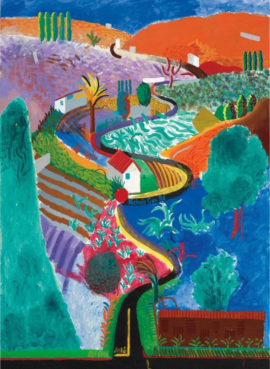 David Hockney Nichols Canyon, Hollywood Hills, 1980