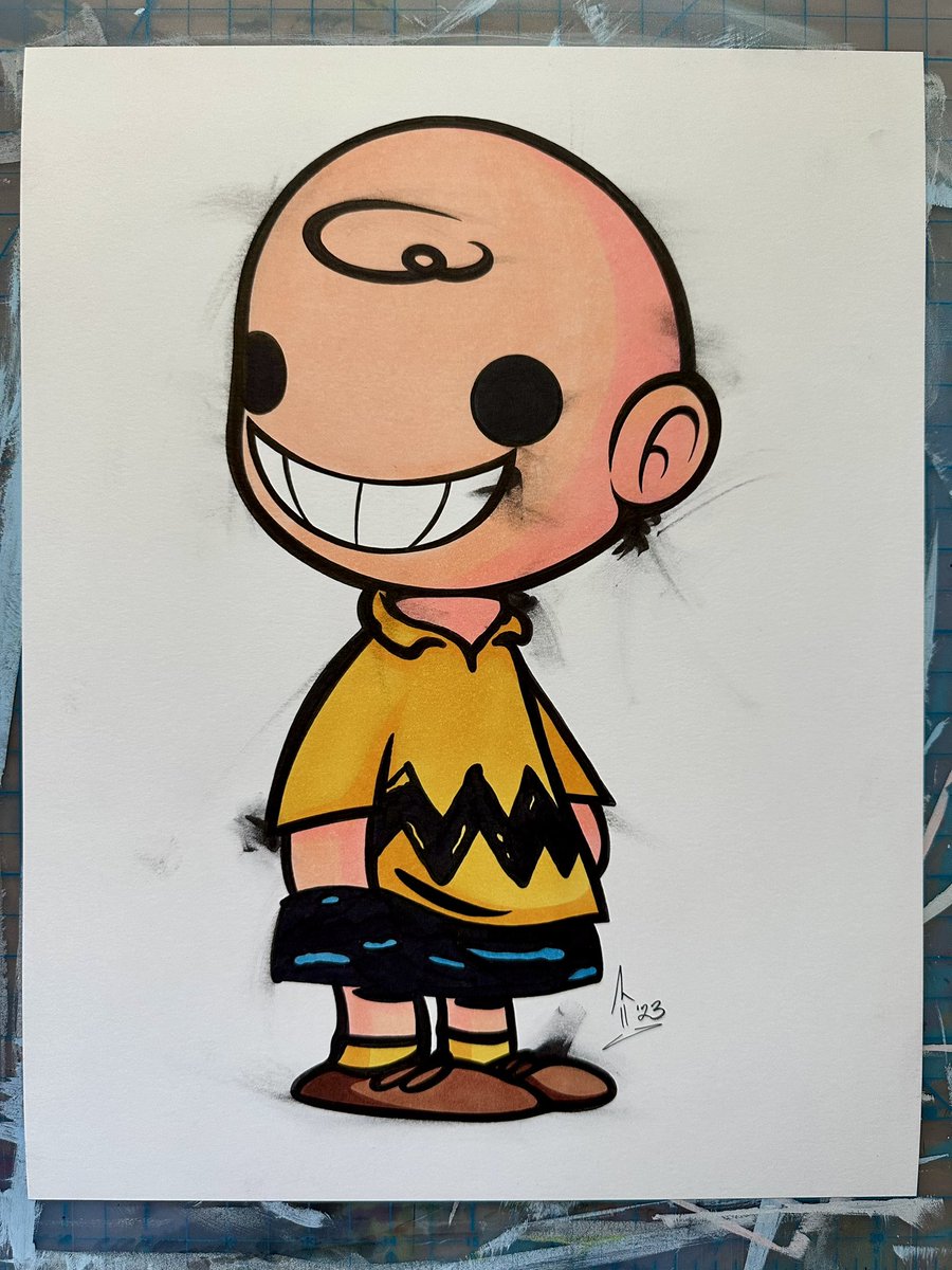 KekunFrog's tweet photo. “CHARLIE BROWN SMUDGE 1”
Marker &amp; ink on Bristol paper
Sized @ 11” x 14”

#kekunfrog #mikemoses #art #artwork #traditionalart #drawing #illustration #thepeanuts #peanuts #charliebrown #charlesschulz https://t.co/Crjm7pfrMU