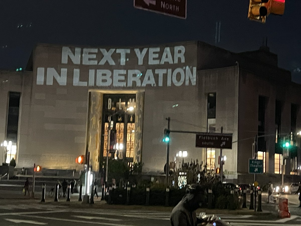 The Brooklyn Public Library now, as hundred of Jewish New Yorkers are arrested while calling for an end to US military funding to Israel. As the Senate prepares to vote.