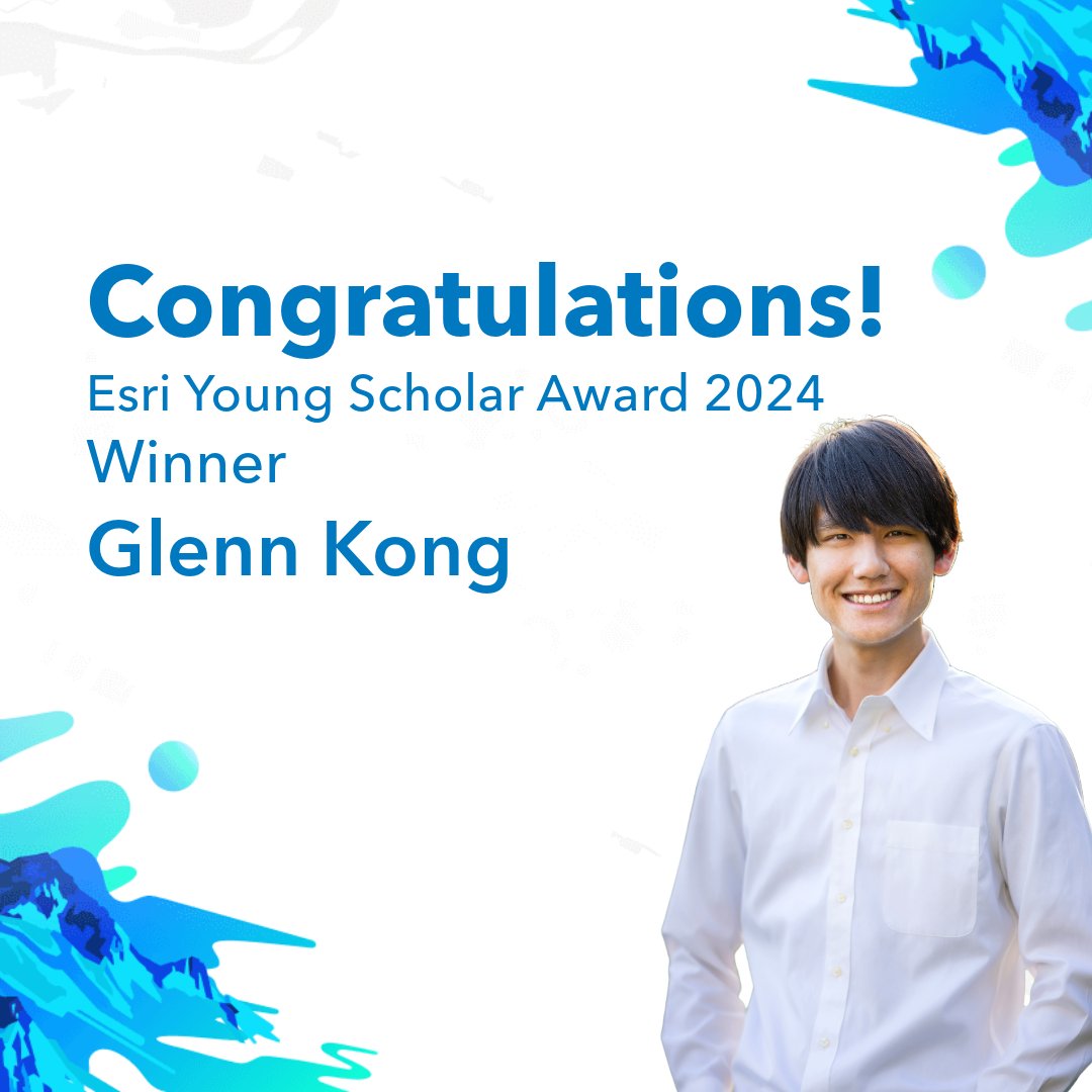 esriaustralia's tweet photo. Congratulations to the Australian Esri Young Scholar Award 2024 winner, Glenn Kong!

Glenn’s award-winning solution harnesses machine learning to predict urban heat islands and empower city planners to tackle global climate challenges.

Learn more: https://t.co/ETAy5kxrSm https://t.co/yElovbQbZF