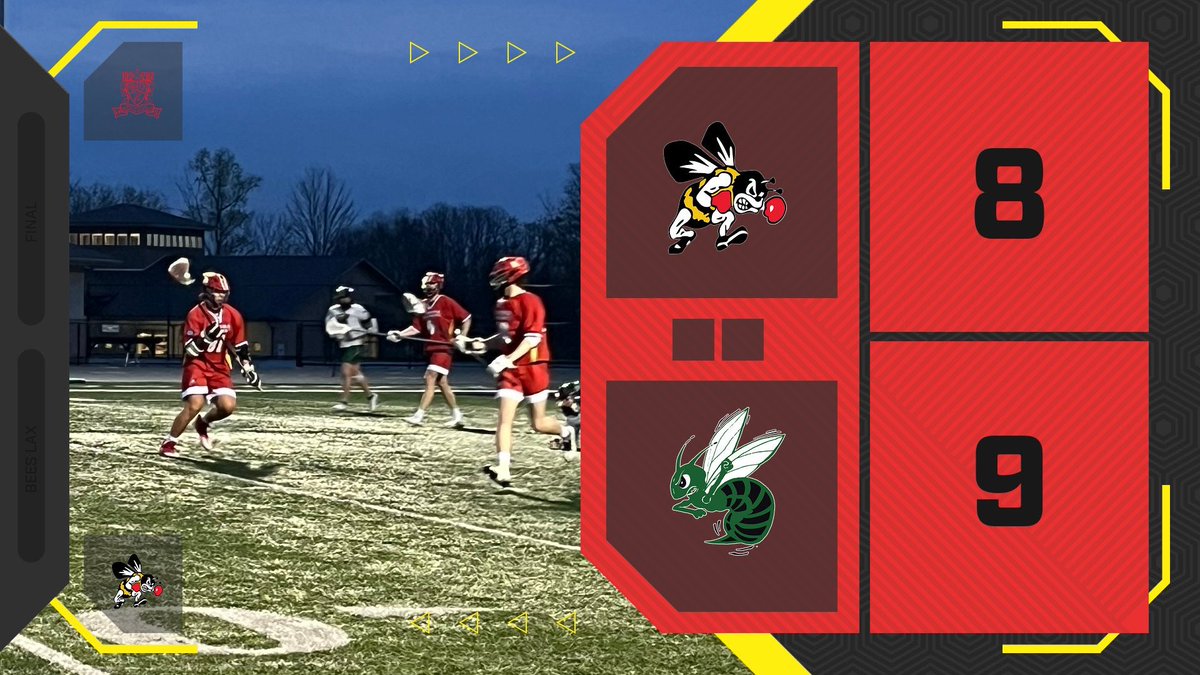 bees_mainoffice's tweet photo. The Bees LAX team falls to Highland on the road in an exciting game. Way to fight till the end boys! #beeaboutit #gobees #swarm https://t.co/FlKoYp05wS