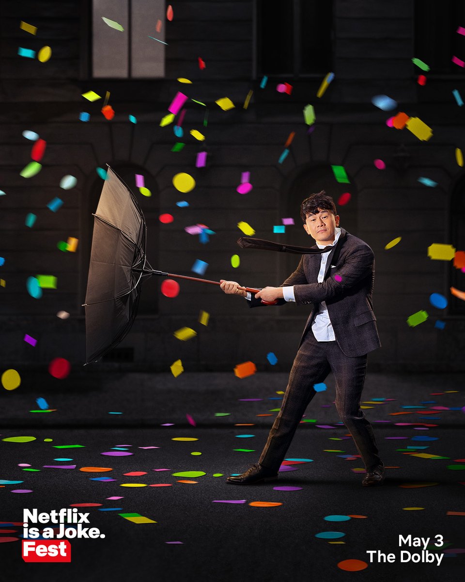 Rain or shine! Ronny Chieng is performing his sold out show at The Dolby Theatre on May 3 for #NetflixIsAJokeFest!