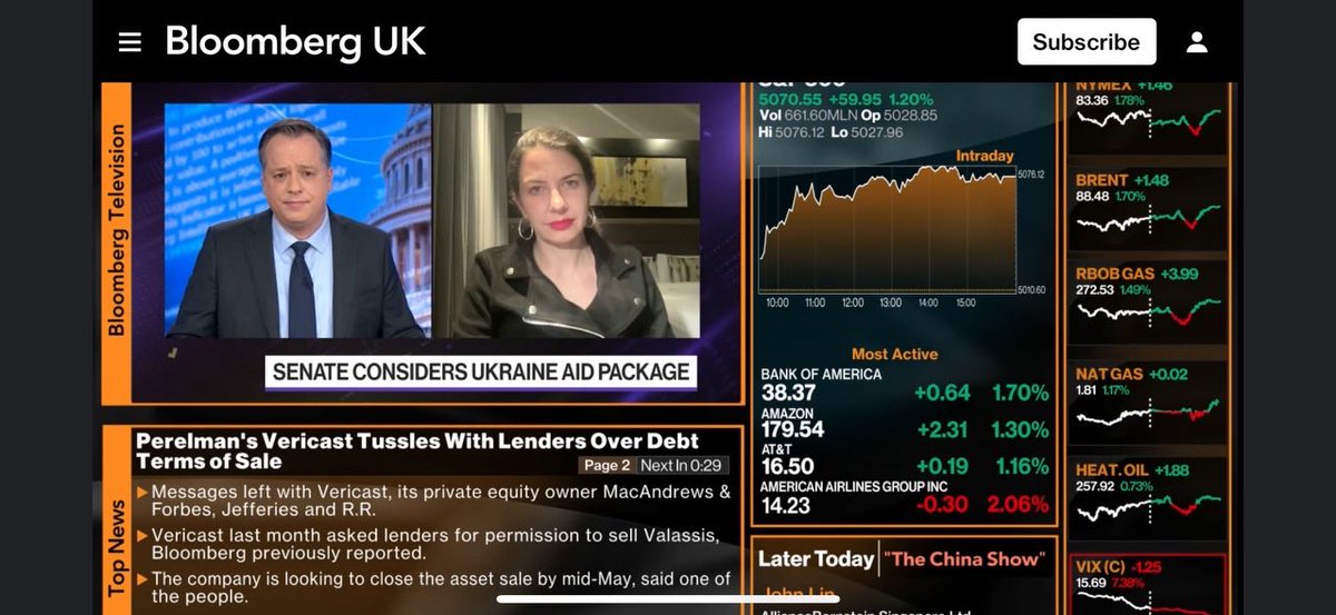 Congress poised to approve $62 billion package to Ukraine. What does it mean for the boys at the front? I unpack with ⁦@joemathieu⁩ ⁦@kaileyleinz⁩ ⁦@business⁩. Always a joy to chat with you two!