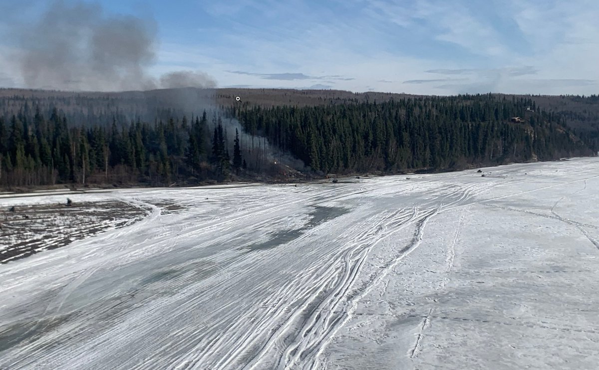 DC-4 plane crash site in Alaska, posted by Alaska State Troopers. 2 on board, no survivors have been located.