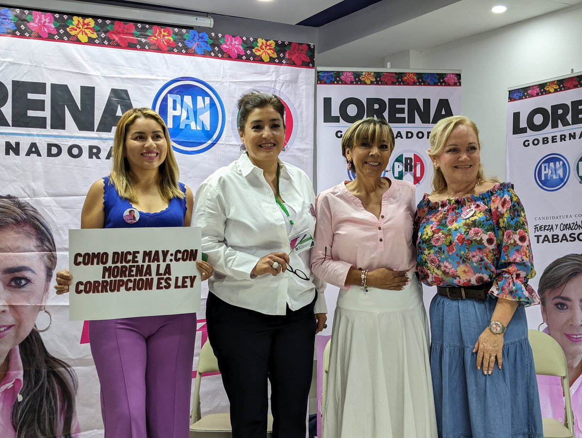 Como dice #JavierMay en #Morena la corrupción es ley. #LorenaGobernadora #MxSinMiedo #SíHayDeOtra #AccionXTabasco 💙