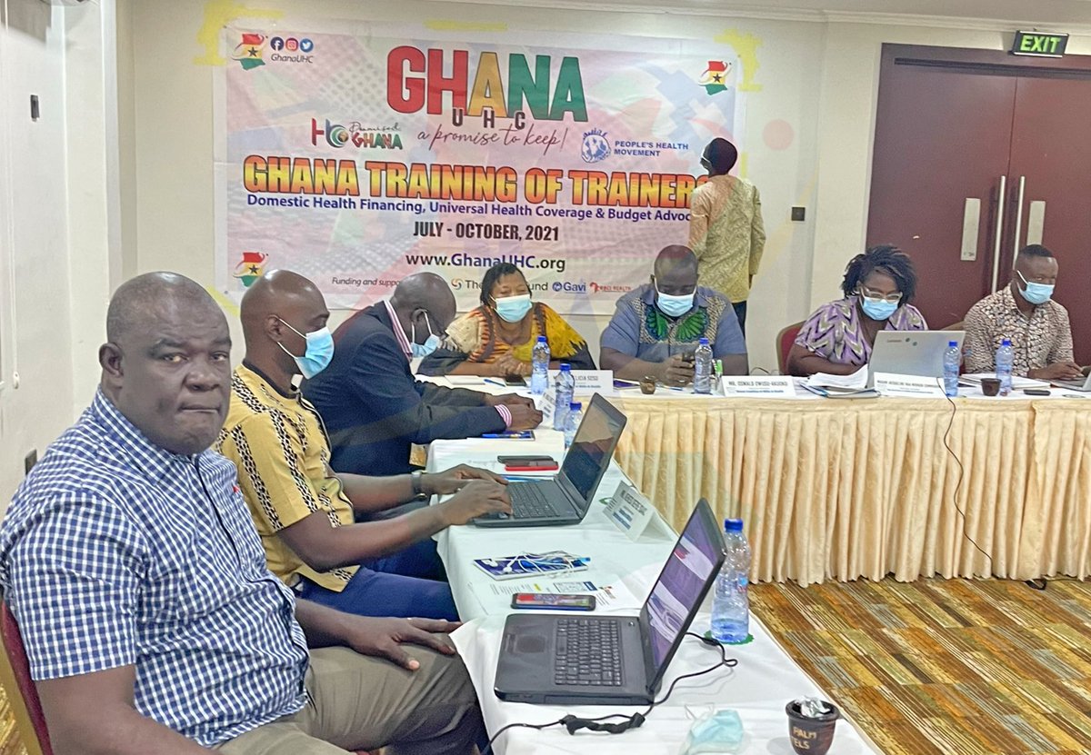 UHCGhana's tweet photo. Highlights from Session IV of the Universal Health Coverage - Ghana Training of Trainers that took place in October 2021 in Accra to build-up on previous sessions with CSO’s, and also award certificates to participants.

#UHCGhana #HBCUSA #HBCPromisedGhana https://t.co/Ir6YeH8Ay1