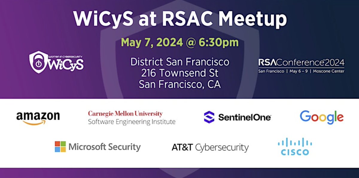 The entire <a href="/WiCySorg/">Women in CyberSecurity (WiCyS)</a> at <a href="/RSAConference/">RSAConference</a> roadmap is out and sent to all newsletter subscribers here: wicys.org/subscribe/ ✨ Updating it with more events this week and will be sent out again this Friday! #womenincybersecurity #SeeHerAsEqual #CyberSecurity #CYBER