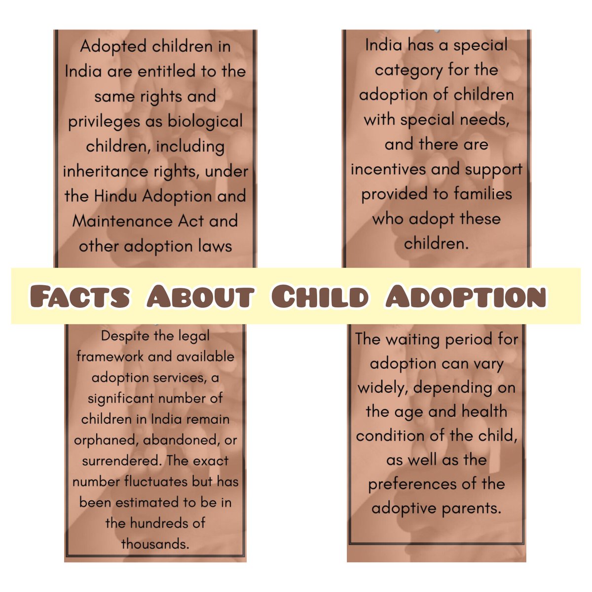 DilseGhar's tweet photo. Eye Opening Facts about Child Adoption💡 #Adoption #dilseghar #childadoption #adoptionindia #facts https://t.co/mXtvlbp3Nj