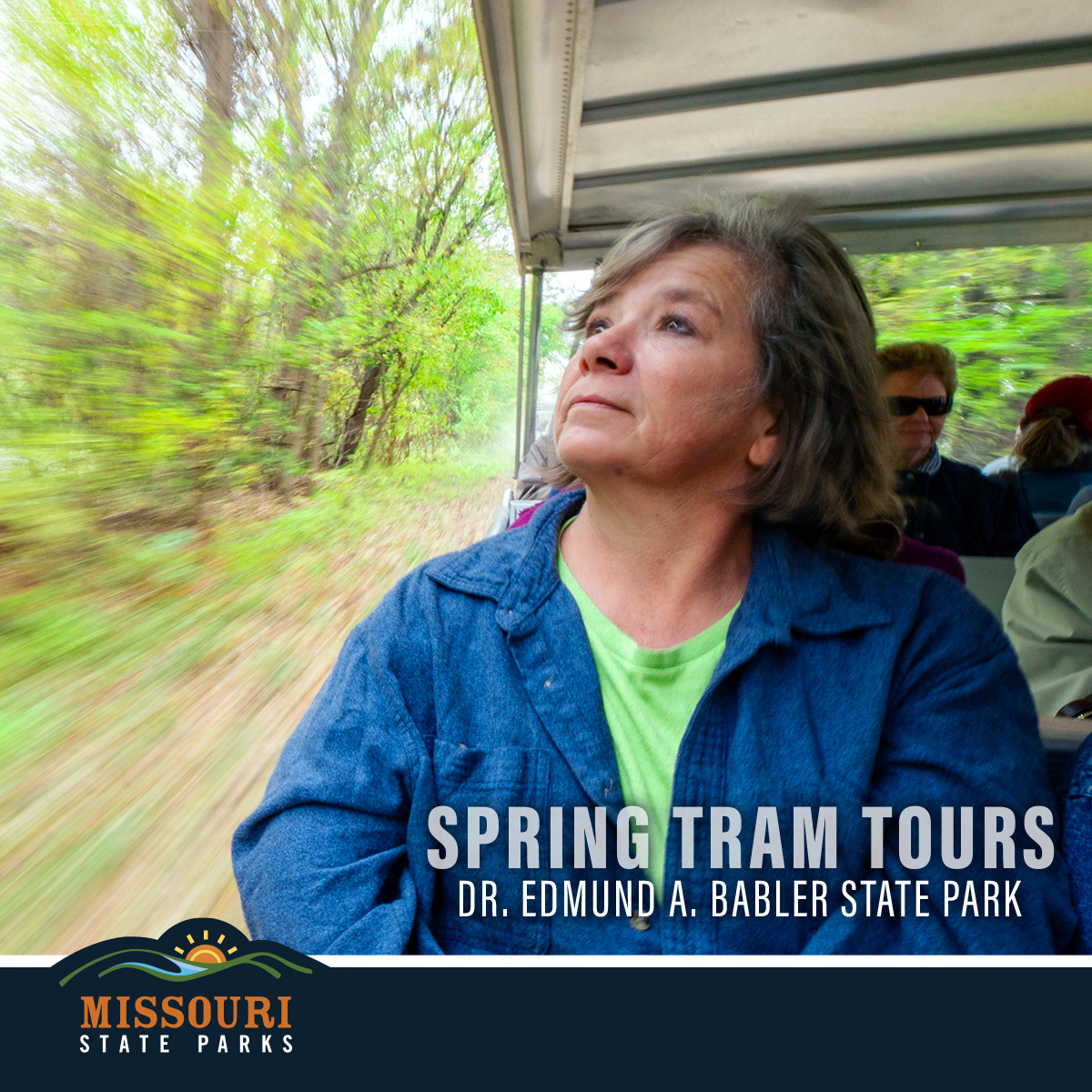 Take a tour of Dr. Edmund A. Babler State Park by reserving your spot this weekend on a tram ride. Find out more at ow.ly/3yU250RjeJi.