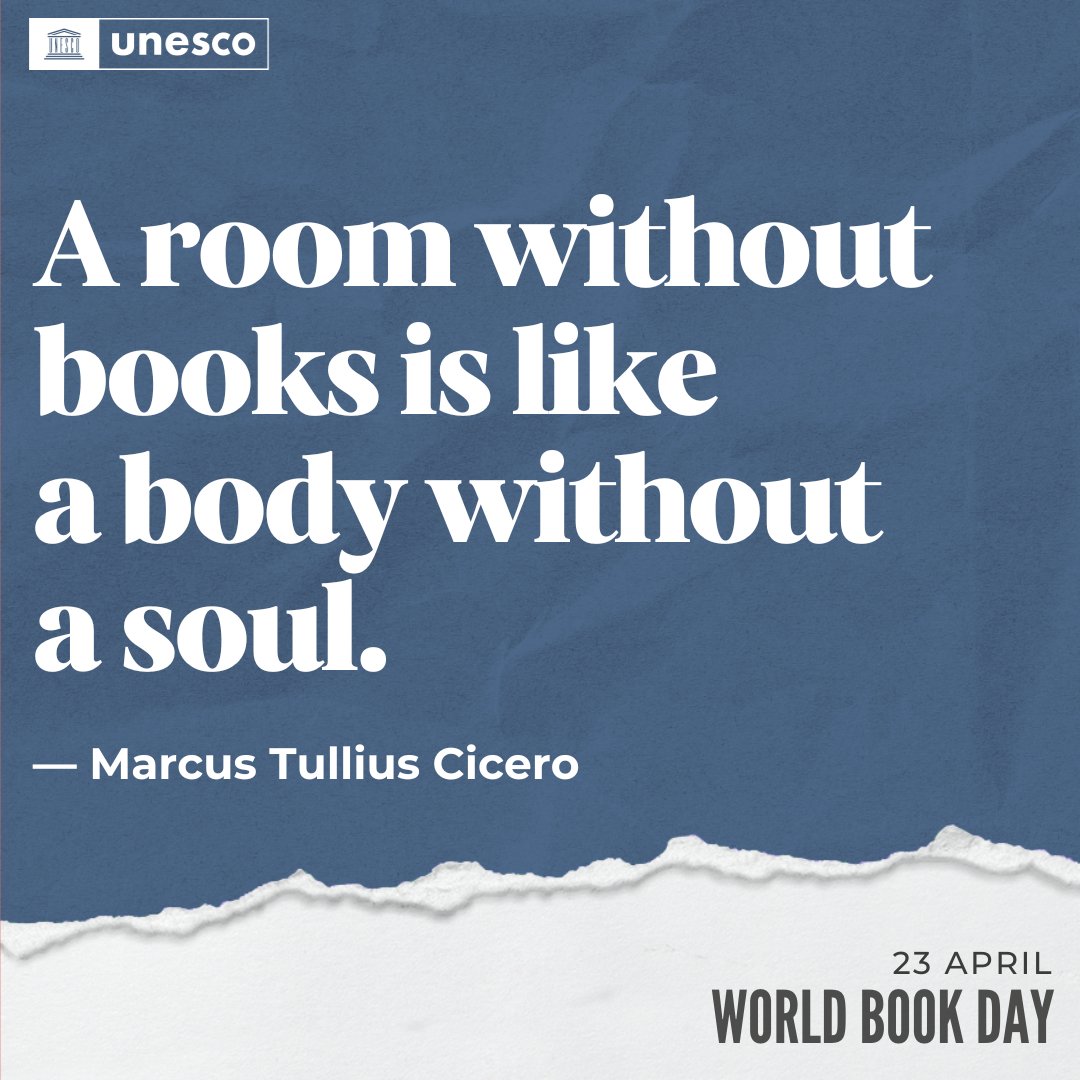 UNESCO's tweet photo. Books challenge our beliefs and identities and provide a way to expand our understanding of the world.

On #WorldBookDay and every day, celebrate the transformative and life-changing nature of literature.

https://t.co/MjMQG6JGxW https://t.co/02lF0fP8QI