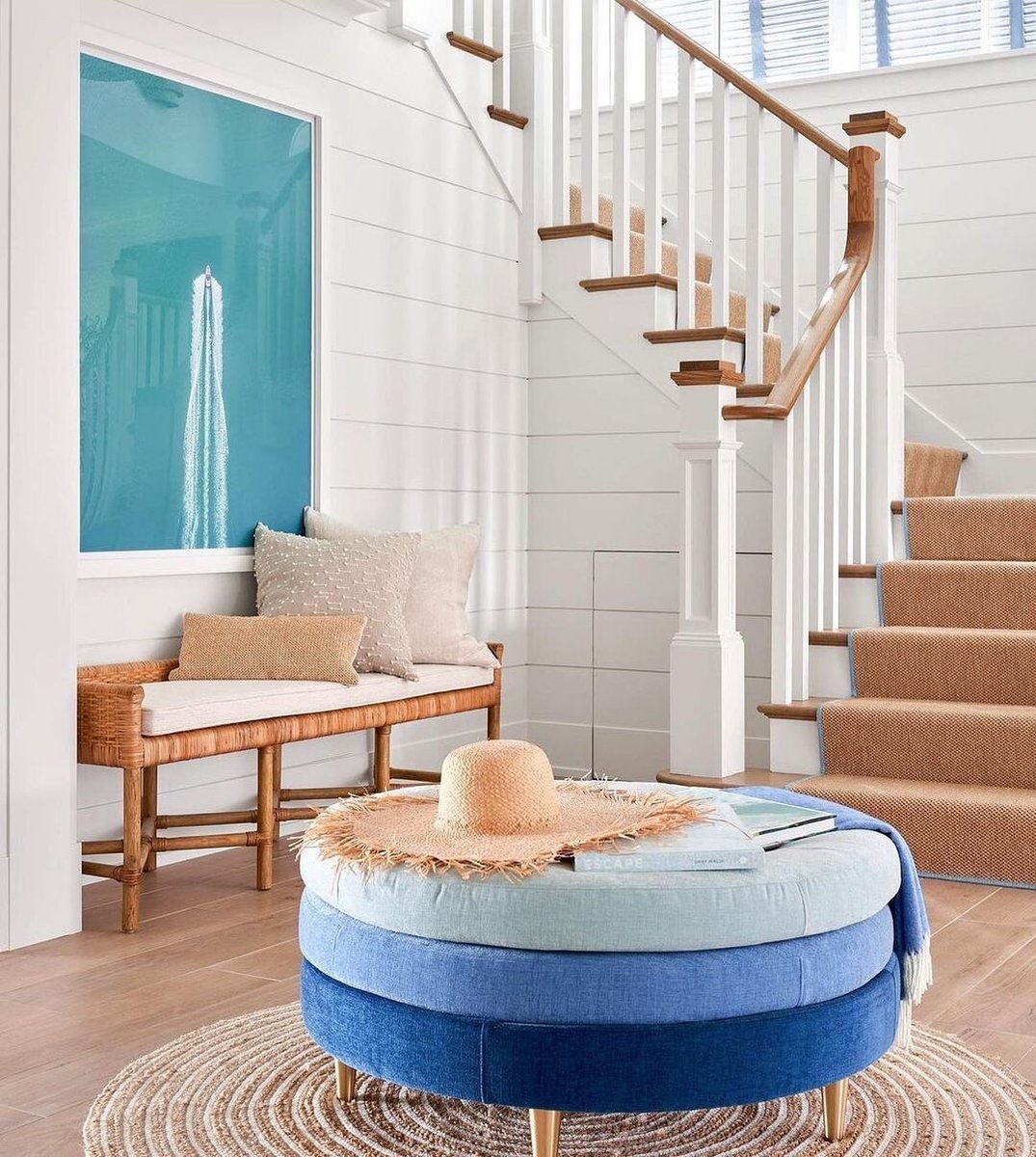 Transform your beachside retreat with the Florence Cocktail Ottoman by @michaelbermanlimited.

Designer: @stephaniekrausdesigns
