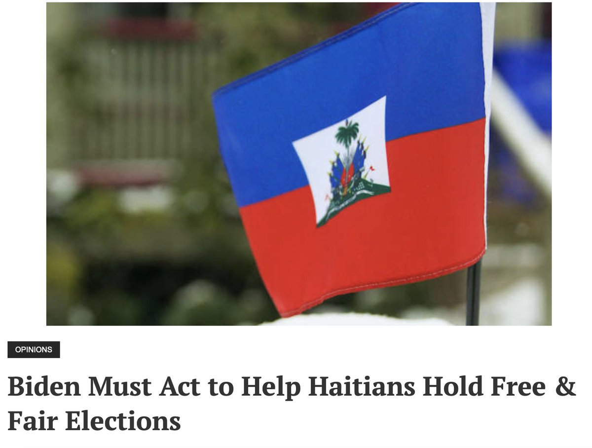 Opinion: From our experience and knowledge of the country we have seen that Haitians are capable, when allowed, to come together to solve crises. coloradotimesrecorder.com/2024/04/biden-…