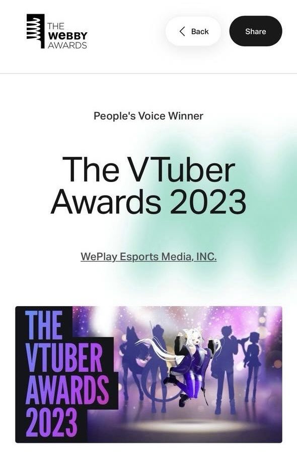 We just have won Webby Award in the category of Virtual Experiences for Entertainment, Sports, and Music!!! This isn’t just a victory for our @weplay_studios — it’s a monumental achievement for Ukrainian creativity and resilience. I’ve always said that Weplay Studios is THE BEST…