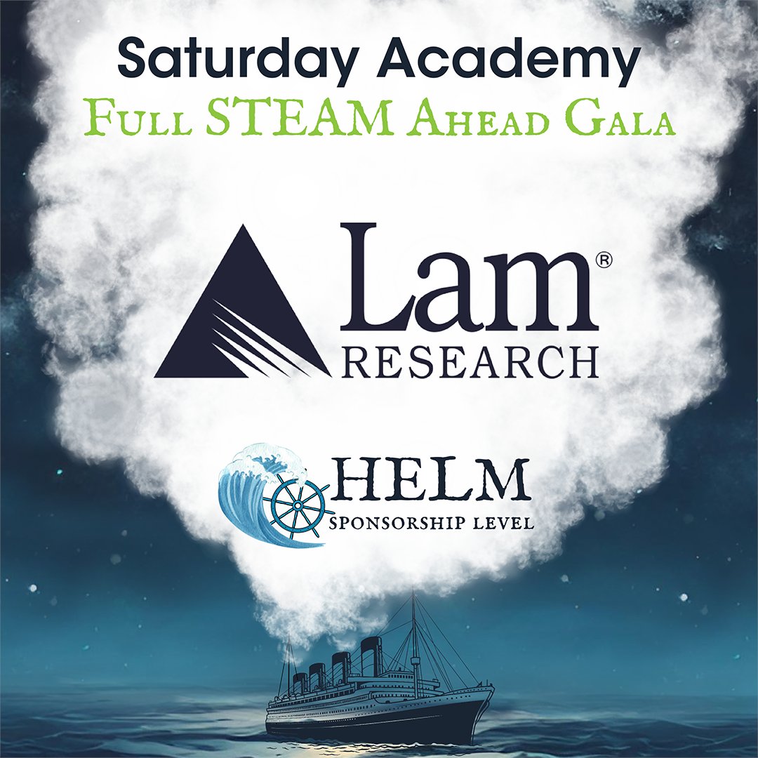 saturdayacademy's tweet photo. Thank you to our top level HELM sponsor, @LamResearch! 🚢

Lam Research’s generosity enables us to provide over 23,000 hours of programming to over 1,000 students across 13 school districts in and around Portland, OR.  Sponsor or attend our gala: https://t.co/WFbFS88u4p https://t.co/gfzlpsj0zJ