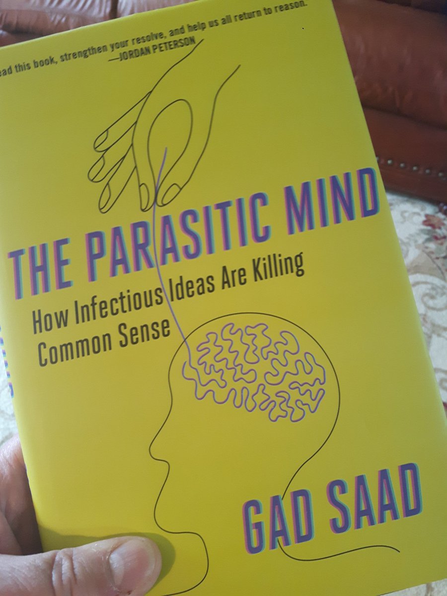 @GadSaad 'It is so frustrating to see that one's endless warnings go unheeded by a parasitized self-loathing society of cowards, invertebrates, and castrati.'

I have lent The Parasitic Mind to a few people, only to have it returned unread. Why do people prefer to live in ignorance?