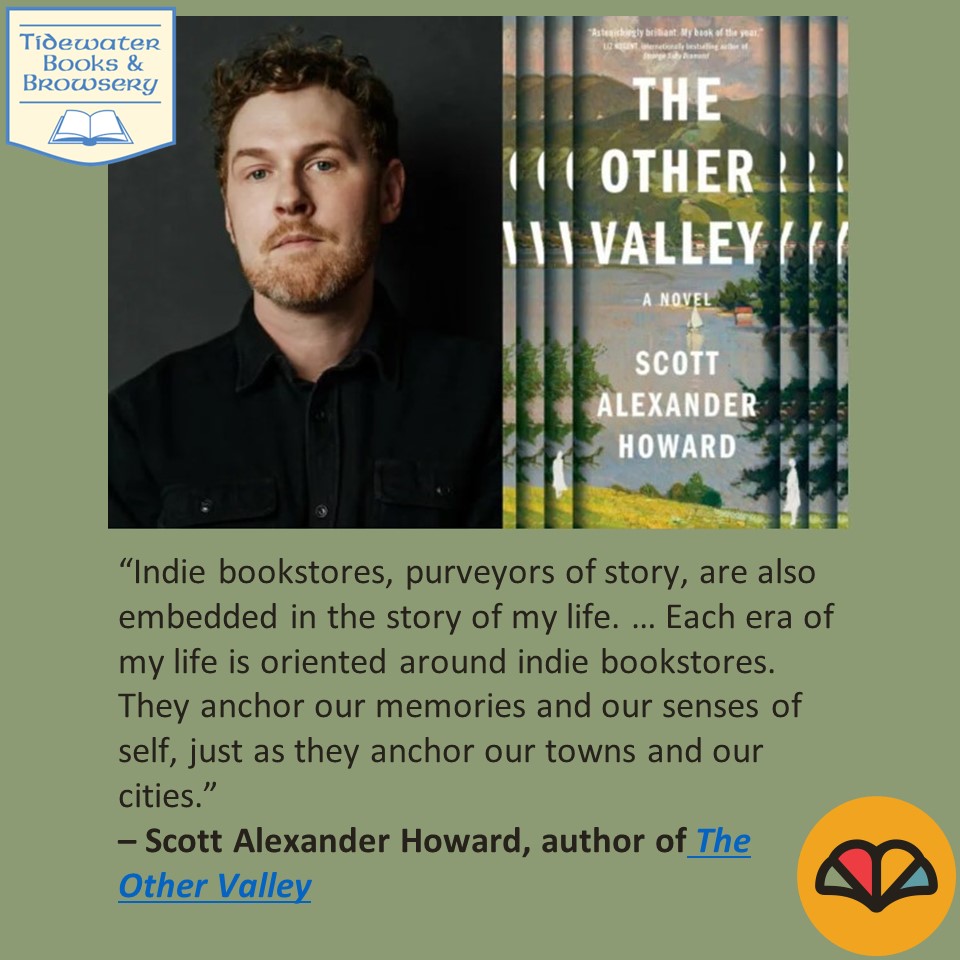 Today's Featured #CanLit & #AuthorLoveNotes for #CIBD2024 (TOMORROW) in-store is The Other Valley by Scott Alexander Howard💕🇨🇦📚

Visit us in person or online at tidewaterbooks.ca! 💕🇨🇦📚

#IReadCanadian #ShopSmall #ShopLocal  #ShopIndie #IndieBookstores #SackvilleNB