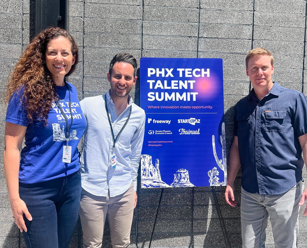 The Phoenix Tech Talent Summit helped job seekers & industry leaders plug into the thriving #GreaterPHX startup ecosystem. @trainual @designpickle @RiviaHealth @VirtuousCRM @ParadoxOlivia @PaygroundApp @qbotica @NaviNurses @Nuclearn_AI @Startup_AZ