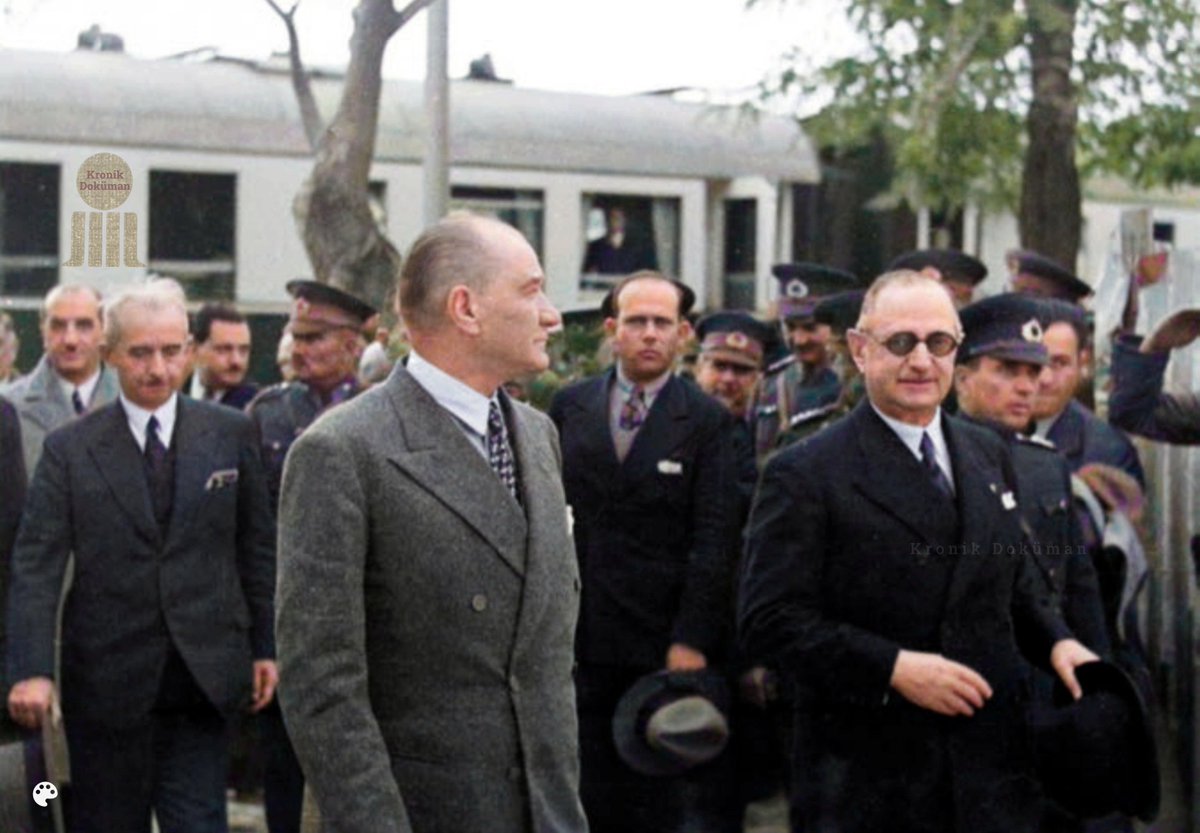Cumhurbaşkanı Gazi Mustafa Kemal Atatürk'ün, Ankara'da karşılanışı. (7 Ekim 1936)