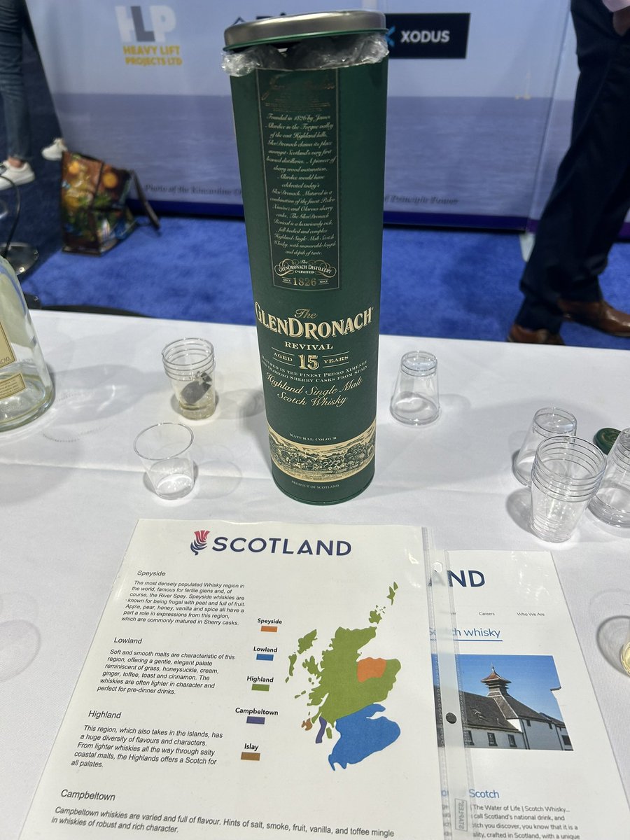 Exhibit Hall social tonight. Scotland has the favorite booth as they are serving shots of very good single malt scotch 😊