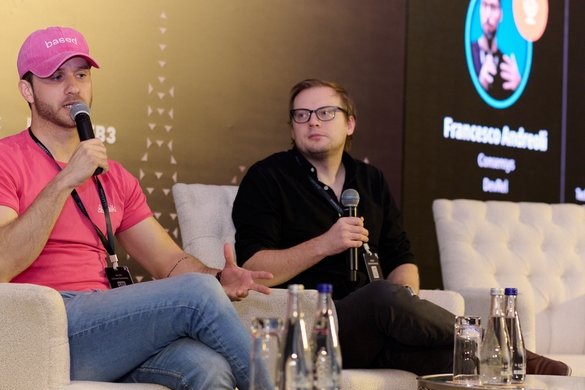Zircuit's tweet photo. snaps from @L3_Summit: Dubai 2049 last week!

📷 Jan Gorzny (@jgorzny), our technical lead &amp; co-founder chatted about ZK Season in 2024: Hype VS. Reality https://t.co/MEhgABl9oO