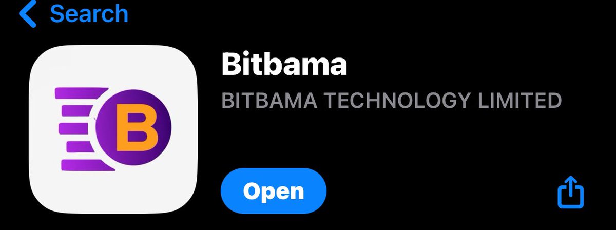 Wow $BAMA @Bitbama_io now on iOS