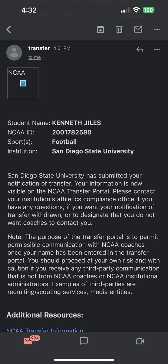 Thank you San Diego State Officially in the portal FBS DE 6’6 245 2 years of eligibility