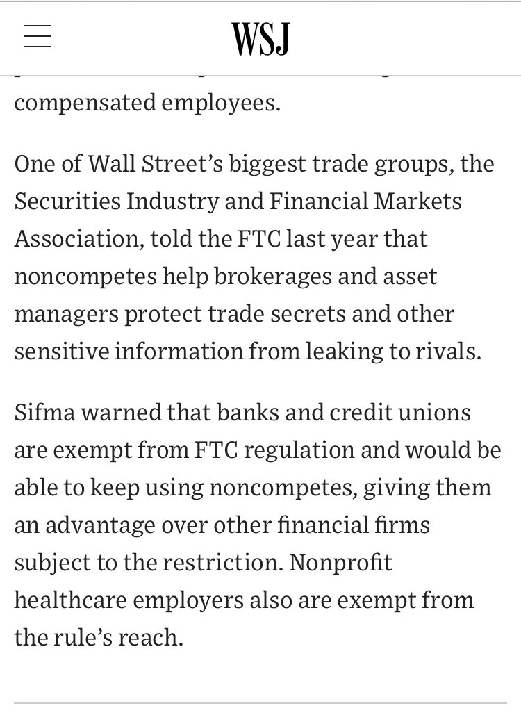 Everyone. I’m glad @FTC came through tentatively. But we’ve known this doesn’t include nonprofits which are the MAJORITY of hospitals. This is why we’ve been fighting within the state system. It does show consensus is on our side though! Please spread so there’s no confusion.