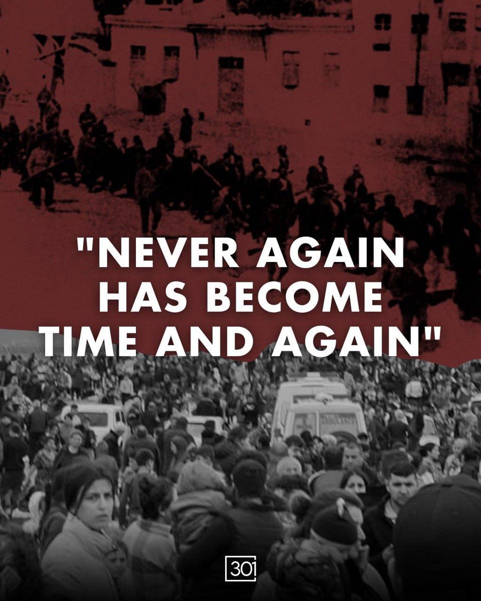 301arm's tweet photo. Never again has become time and again. #ArmenianGenocide https://t.co/ZymsRb50Rc