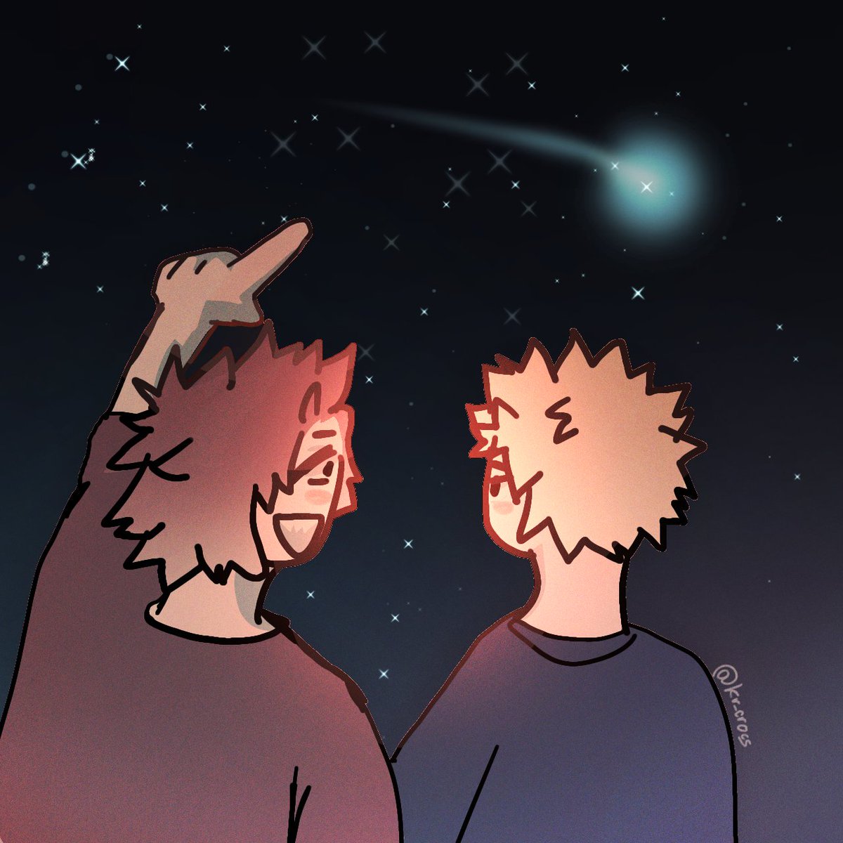 Kr_crocs's tweet photo. Day 5/6 .🌠🌌
They keep talking about the things they like and sometimes they don't realize that it's too late, but although they both talk about different topics, their wish for both of them was already fulfilled when they met.
#KRBKWeek24 https://t.co/CUlNHGMxx7