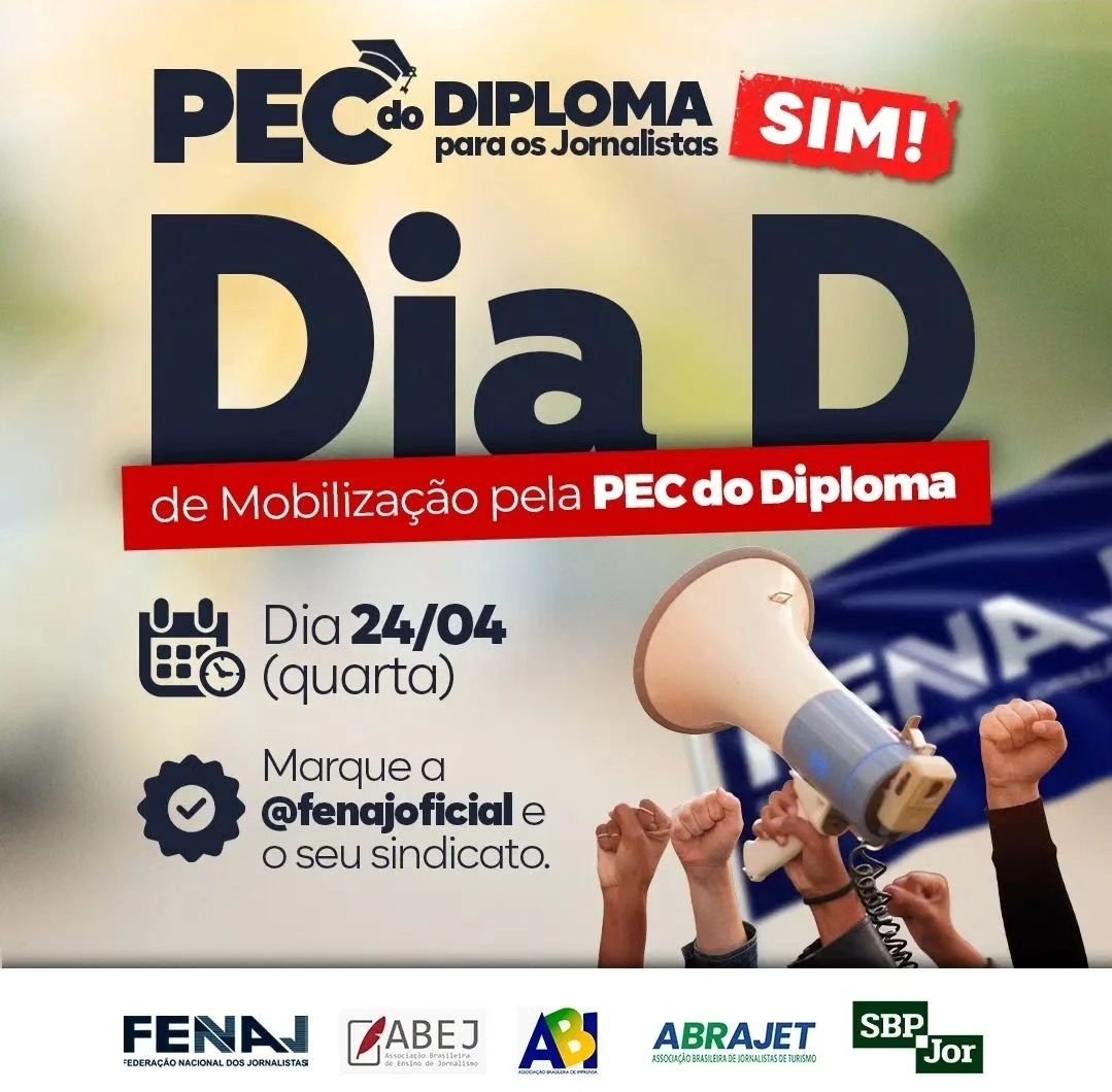 sinjorba's tweet photo. 📢  É amanhã! Dia D de Mobilização pela #PECdoDiploma
Vista azul, tire uma foto, publique nas redes, marque a @FENAJoficial e o @sinjorba, e usar às hastags #PECdoDiploma e #AprovaPECDoDiplomaJá 

Categoria unida pela valorização profissional. ✊🏿🗞🧑🏾‍🎓 https://t.co/GTDnSmFBFR