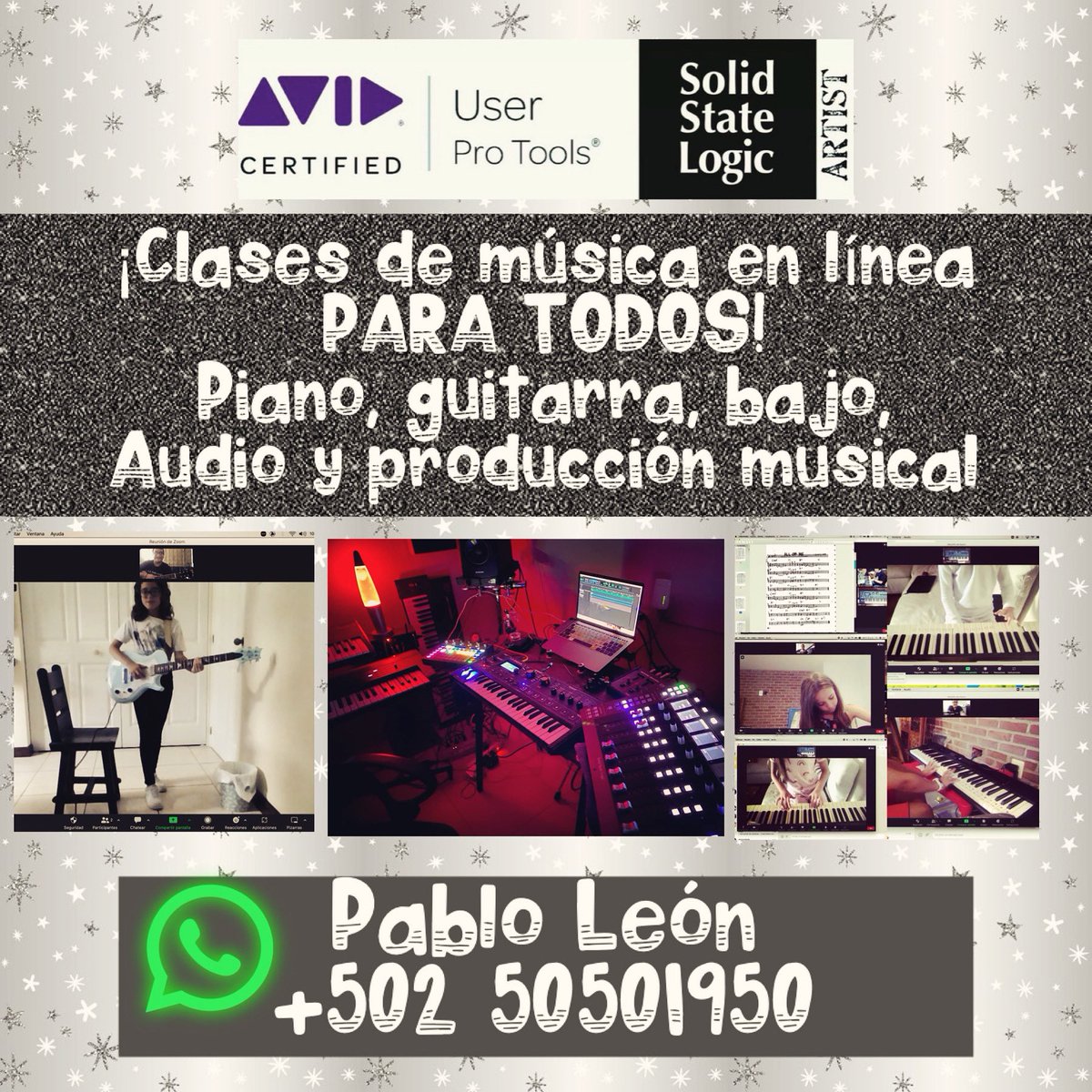 MaePelacat's tweet photo. Clases de música y audio a cualquier parte del mundo!!
Piano, bajo, guitarra, audio y producción musical.
Cursos especializados para niñ@s, adolescentes, jóvenes y adult@s.
Amplia experiencia en capacidades diferentes (Neurodivergencias).
#klavierestudio
#clasesenlinea https://t.co/Cot2PvKiK6