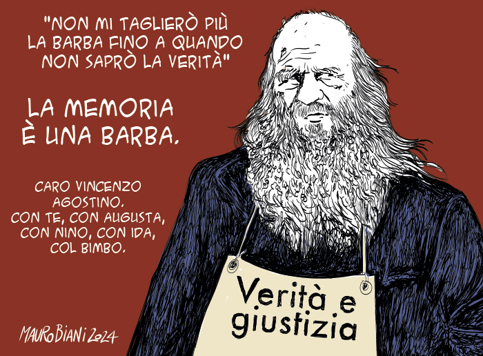 nonsonpago1's tweet photo. "Non mi taglierò più la barba fino a quando non saprò la #Verità"
"LA #MEMORIA Ė UNA BARBA."
"Caro #VincenzoAgostino.
Con te,con #Augusta,con #Nino,con #Ida,col #bimbo."🌹💔
#Biani !❣️
#Addaura
#Mafia
#CollettiBianchi...
#VeritàeGiustizia
Un'odissea.🤬
@maurobiani
@repubblica https://t.co/BGTmLfhHiP