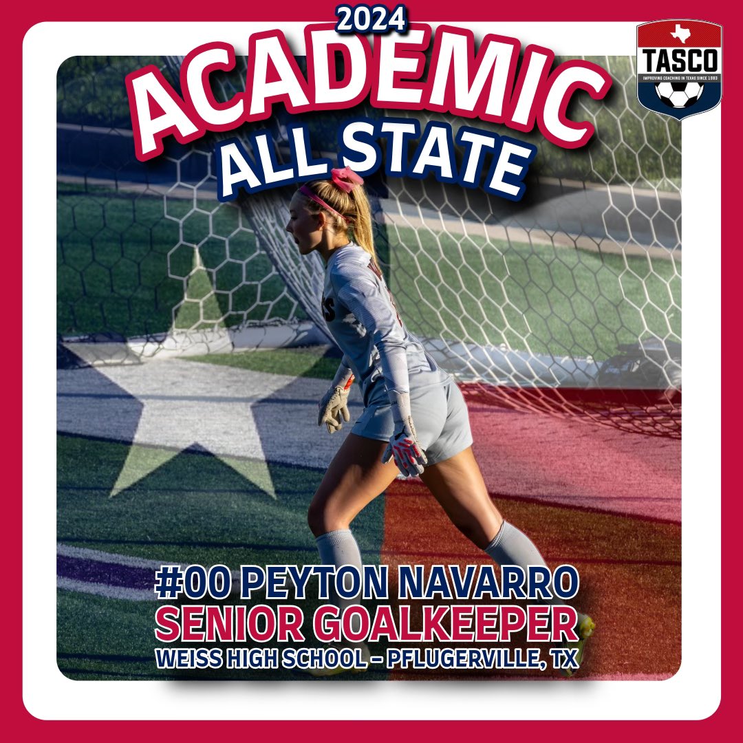 Congrats to Peyton Navarro for earning Academic All-State honors!