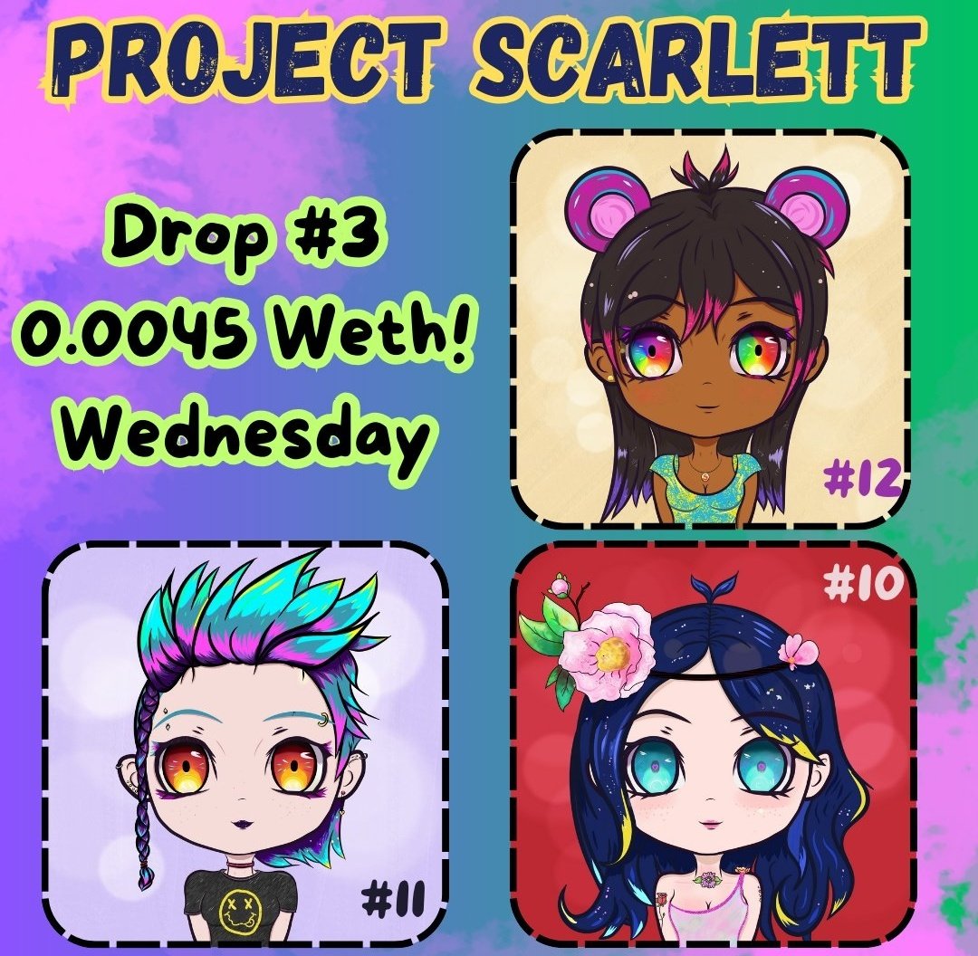 I gotta sleep.

Tomorrow is Scarlett Wednesday!
#NFTCommmunity #NFTFAM #NFTProject

opensea.io/collection/pro…