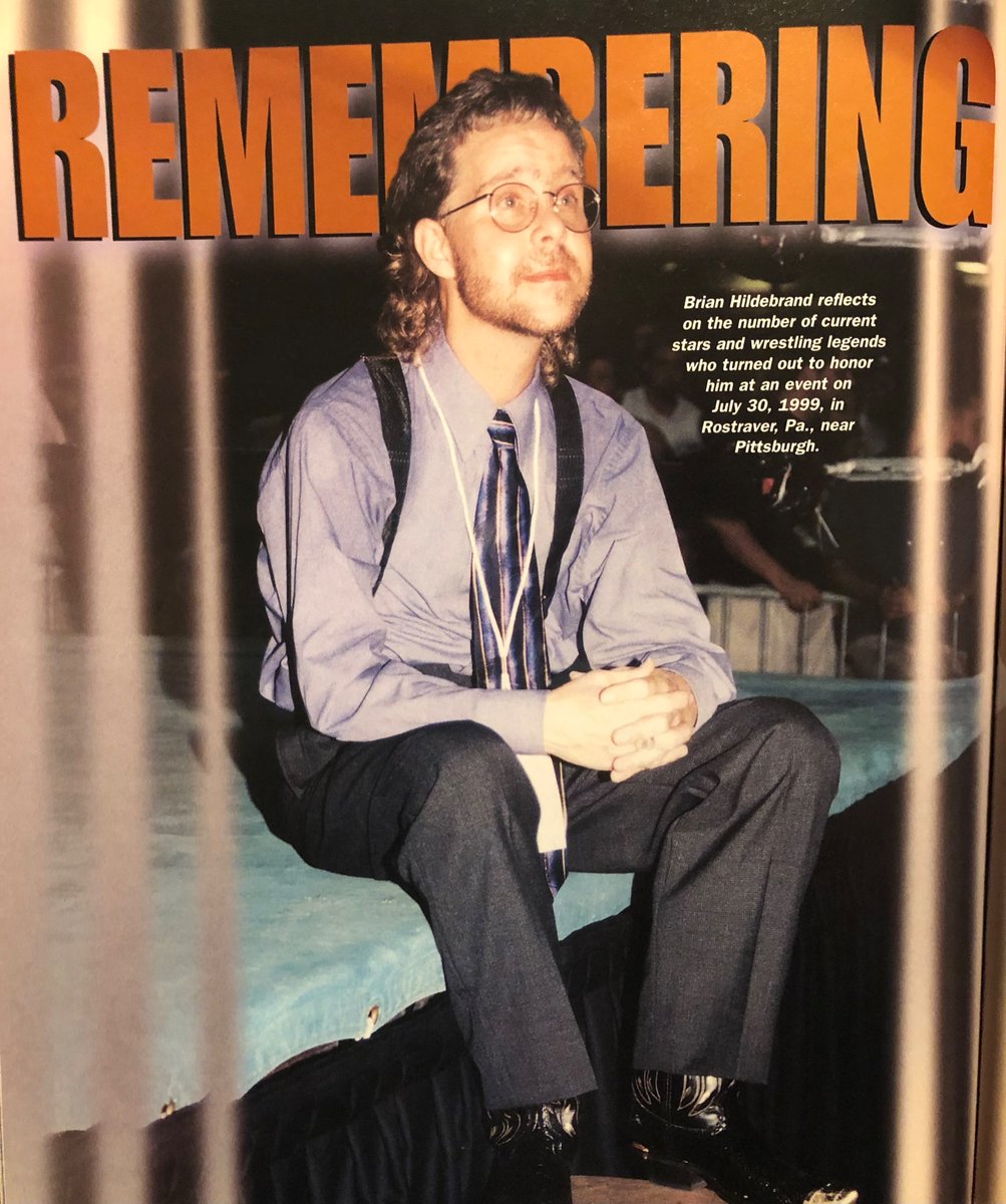 Brian Hildebrand (referee Mark Curtis) at the benefit for him “Curtis Comes Home.”  From WOW magazine issue 8

#brianhildebrand #markcurtis #wcw #smw #classicwrestling #wrestling #wowmagazine #worldofwrestlingmagazine #attitudeera #90swrestling #wrestlingreferee