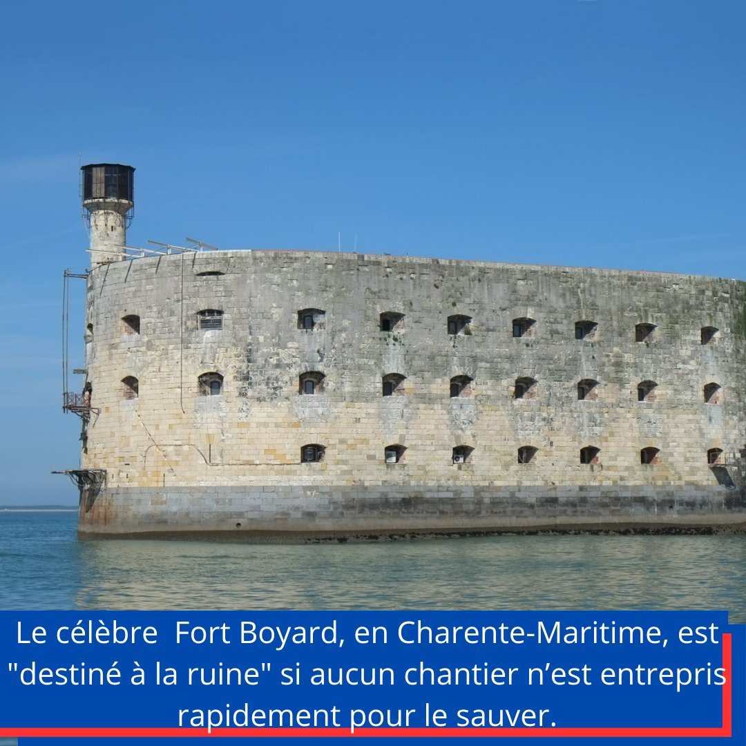 🇫🇷 Le célèbre #FortBoyard , en Charente-Maritime, est 'destiné à la ruine' si aucun chantier n’est entrepris rapidement pour le sauver.
(via La Voix du Nord)