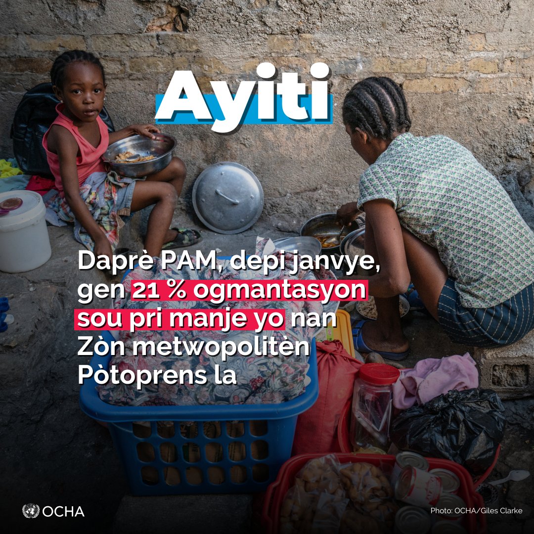 Vyolans gang yo touche plizyè kote #Ayiti, sa ki rann apwovizyonman yo pi difisil epi limite aksè ak byen ki pi enpòtan yo. Efò imanitè yo ap kontinye pandan nap mete aksan sou koze detekte byen bonè kolera ak lòt maladi epidemik. Pou plis mizajou 👉 bit.ly/3Jy3eHq