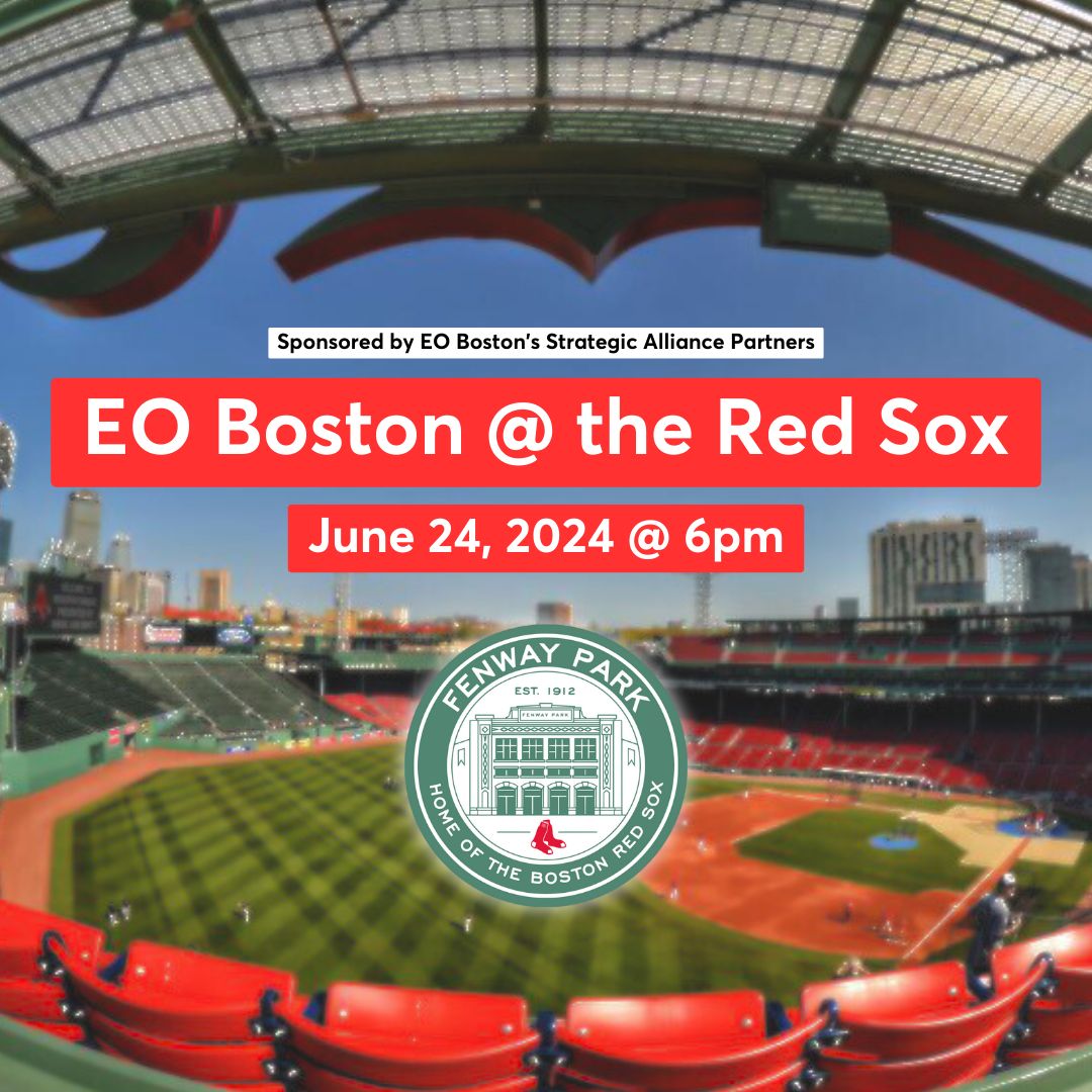 Ready to hit it out of the park? EO Boston invites you to join us on June 24th for an electrifying evening at the Red Sox game! Connect with EOers, soak up the atmosphere, and create lasting memories at Fenway Park. RSVP today to reserve your spot! buff.ly/4czMpJ6