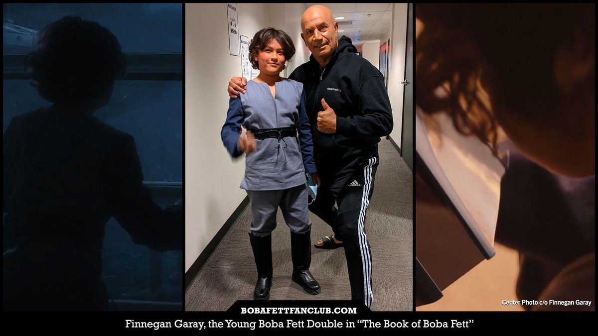 Happy birthday Finnegan Garay, the new Young #BobaFett in flashbacks in #TheBookOfBobaFett

More info: bobafettfanclub.com/fettpedia/finn…

ICYMI: only the wide shots came from 'Attack of the Clones' Daniel Logan footage
