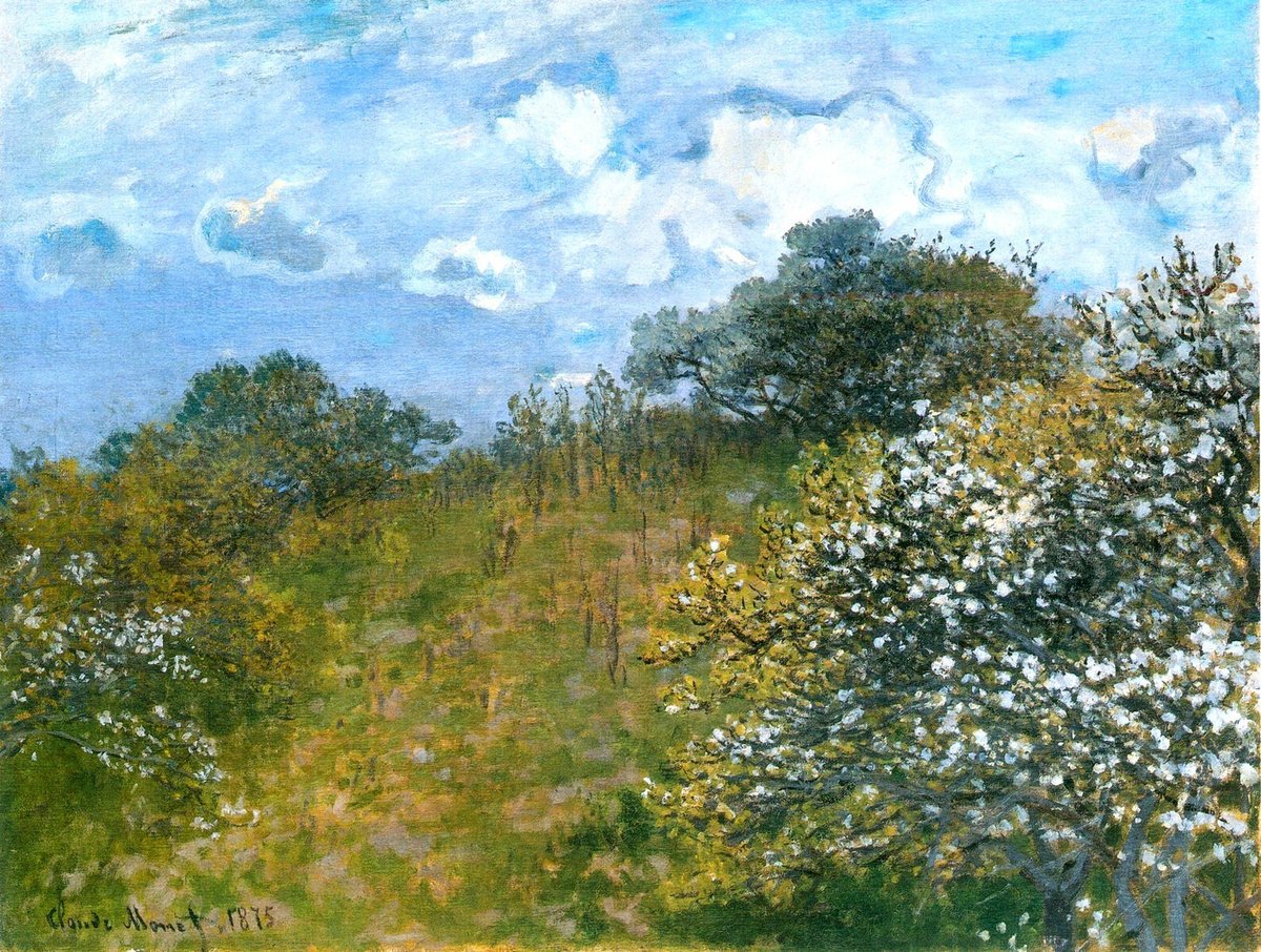 Springtime, 1873 Get more Monet 🍒 linktr.ee/monet_artbot