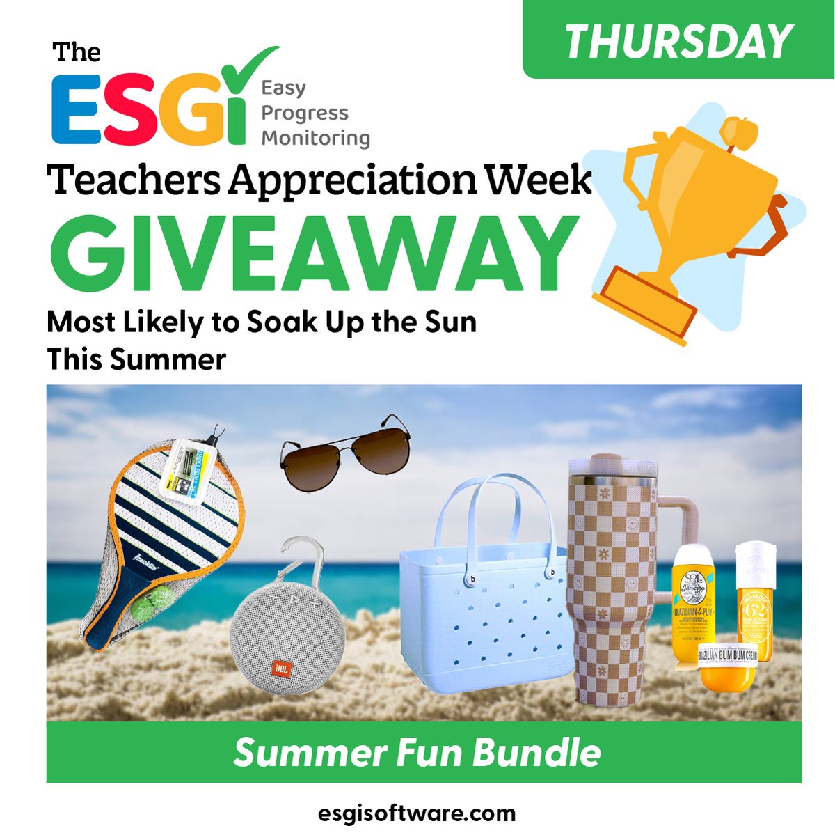 🎉Join us in celebrating Teacher Appreciation Week with the ESGI Educator of the Year Awards! 🌟Win amazing prizes like Amazon gift cards, free ESGI licenses, and exclusive giveaways. Learn more and enter at hubs.la/Q02tNQBD0 #ESGIAwards #TeacherAppreciation