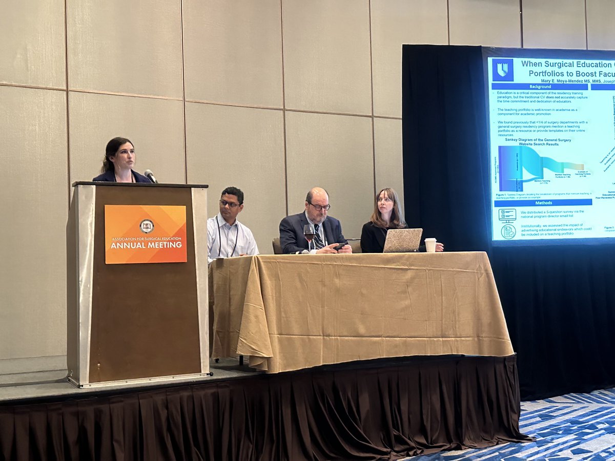 #SEWGreat - Terrific presentation on #TeachingPortfolios by future ⁦<a href="/DukeSurgRes/">Duke General Surgery Residency</a> Mary Moya-Mendez ⁩ ⁦<a href="/DukeSurgRes/">Duke General Surgery Residency</a>⁩ ⁦<a href="/DukeMedSchool/">Duke University School of Medicine</a>⁩ ⁦<a href="/Surg_Education/">Association for Surgical Education</a>⁩ ⁦<a href="/APSASurgeons/">APSA Surgeons</a>⁩